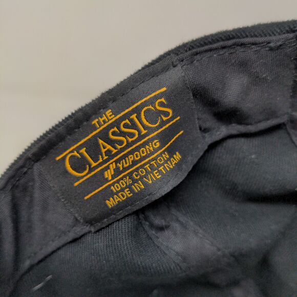 Yupoong Men's Strapback Hat Black Adjustable Embroidered Sun Life Financial Logo - Picture 7 of 7